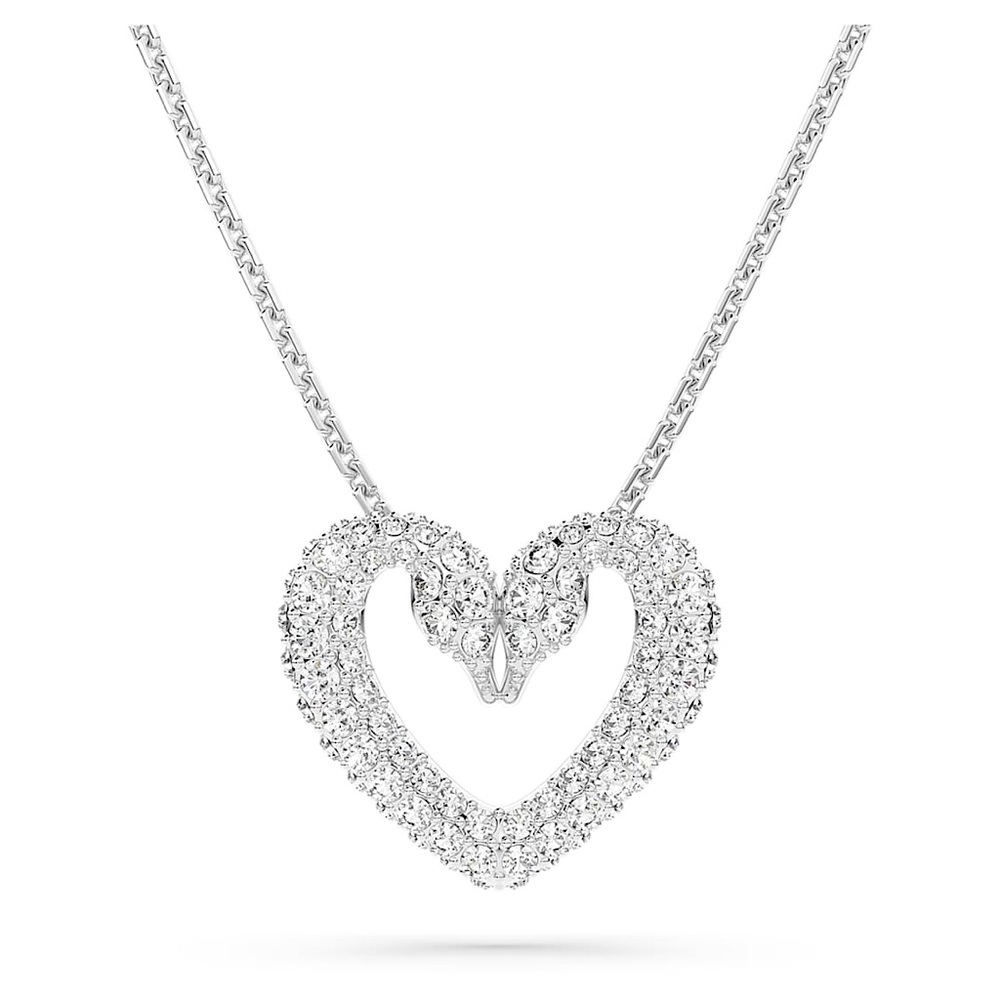 Swarovski “Sublima” White Heart Pendant Necklace - Picture 12 of 14